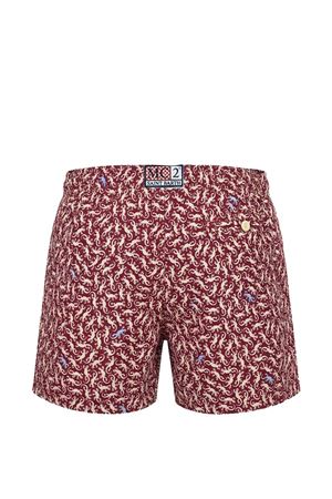 Costume da mare bordeaux con stampa Geco SAINT BARTH KIDS | JEA002204033L